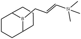 9-Borabicyclo[3.3.1]nonane, 9-[(2E)-3-(trimethylsilyl)-2-propen-1-yl]- Struktur