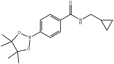 Benzamide, N-(cyclopropylmethyl)-4-(4,4,5,5-tetramethyl-1,3,2-dioxaborolan-2-yl)- Structure