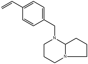 Pyrrolo[1,2-a]pyrimidine, 1-[(4-ethenylphenyl)methyl]octahydro- Structure