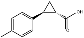 Cyclopropanecarboxylic acid, 2-(4-methylphenyl)-, (1S,2S)- Struktur
