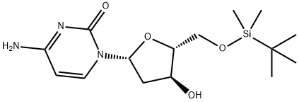 2'-Deoxy-5'-O-[(1,1-dimethylethyl)dimethylsilyl]-cytidine Struktur