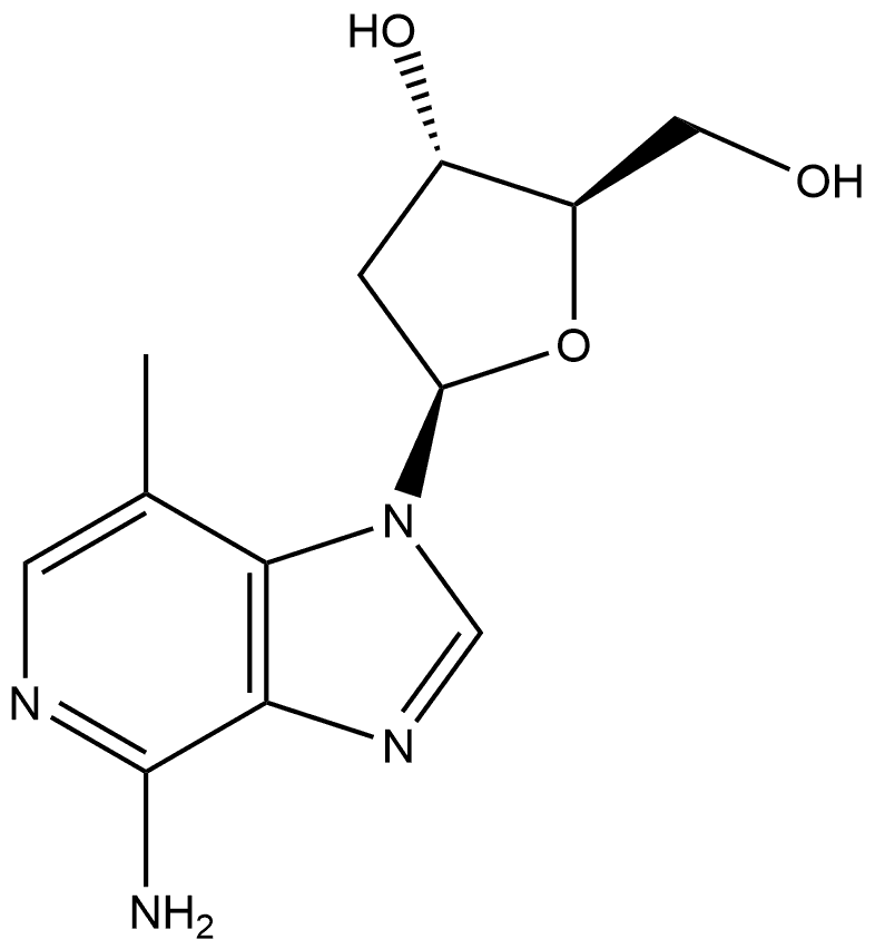 3-Deaza-3-methyl-2’-deoxyadenosine, 515815-12-0, 结构式