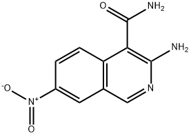 3-Amino-7-nitroisoquinoline-4-carboxamide Struktur