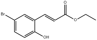 2-Propenoic acid, 3-(5-bromo-2-hydroxyphenyl)-, ethyl ester, (2E)- 结构式