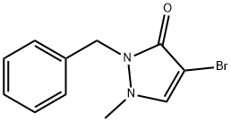 2-苄基-4-溴-1-甲基-1H-吡唑-3(2H)-酮, 51620-31-6, 结构式