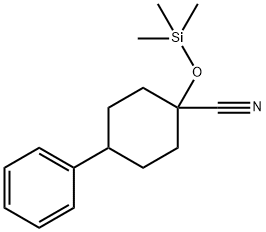 4-Phenyl-1-((trimethylsilyl)oxy)cyclohexanecarbonitrile 化学構造式