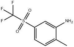 Benzenamine, 2-methyl-5-[(trifluoromethyl)sulfonyl]- Structure