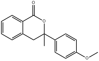 3-(4-Methoxyphenyl)-3-methylisochroman-1-one 结构式