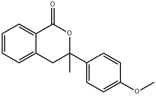 3-(4-Methoxyphenyl)-3-methylisochroman-1-one Struktur