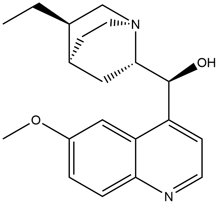Cinchonan-9-ol, 10,11-dihydro-6'-methoxy-, (8α,9S)- 化学構造式