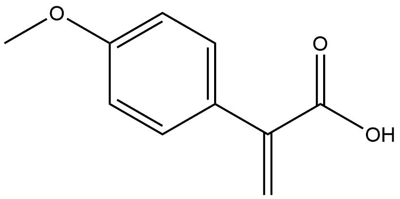 Benzeneacetic acid, 4-methoxy-α-methylene- Structure