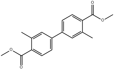 [1,1'-Biphenyl]-4,4'-dicarboxylic acid, 3,3'-dimethyl-, 4,4'-dimethyl ester Structure