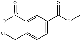 Benzoic acid, 4-(chloromethyl)-3-nitro-, methyl ester 结构式