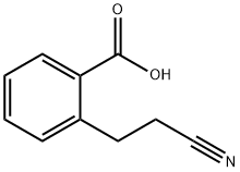 Benzoic acid, 2-(2-cyanoethyl)- Struktur