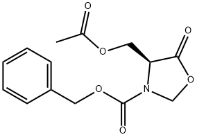 3-Oxazolidinecarboxylic acid, 4-[(acetyloxy)methyl]-5-oxo-, phenylmethyl ester, (4S)-