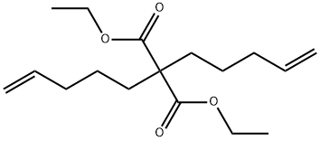 Propanedioic acid, 2,2-di-4-penten-1-yl-, 1,3-diethyl ester Structure