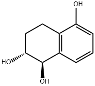 1,2,5-Naphthalenetriol, 1,2,3,4-tetrahydro-, trans- (9CI) Struktur