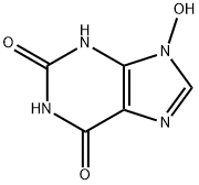 1H-Purine-2,6-dione, 3,9-dihydro-9-hydroxy-,51933-03-0,结构式
