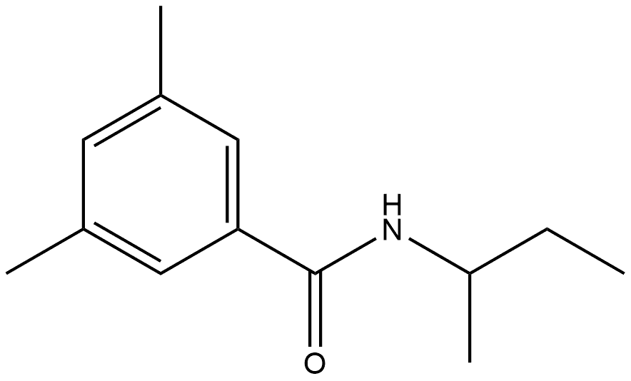 3,5-Dimethyl-N-(1-methylpropyl)benzamide 结构式