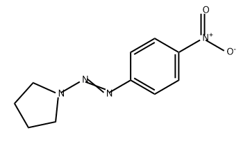 Pyrrolidine, 1-[2-(4-nitrophenyl)diazenyl]- Structure