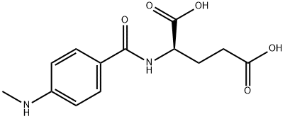 D-Glutamic acid, N-[4-(methylamino)benzoyl]- 化学構造式