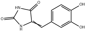 2,4-Imidazolidinedione, 5-[(3,4-dihydroxyphenyl)methylene]-,52036-15-4,结构式