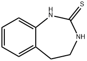 2H-1,3-Benzodiazepine-2-thione, 1,3,4,5-tetrahydro- 化学構造式