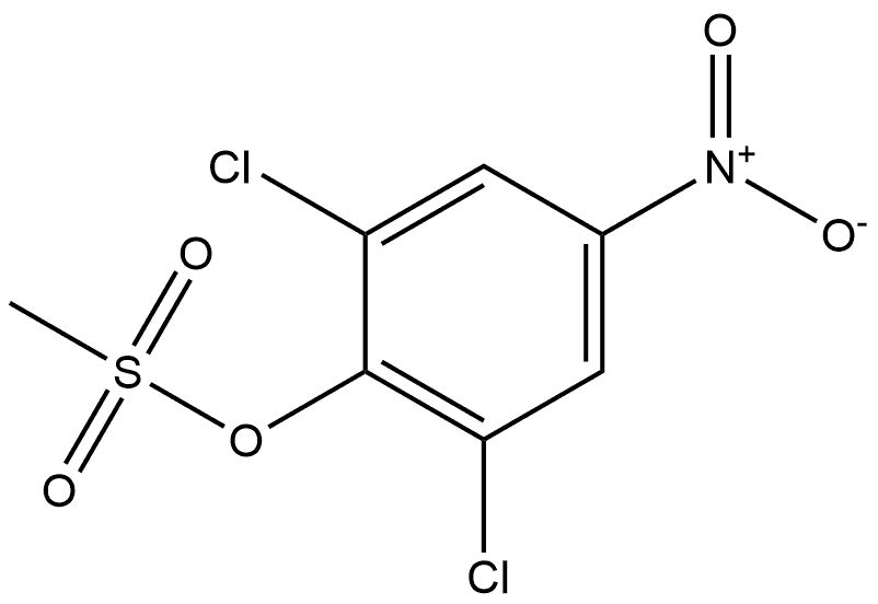 2,6-dichloro-4-nitrophenyl methanesulfonate,52105-44-9,结构式
