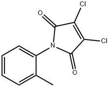 1H-Pyrrole-2,5-dione, 3,4-dichloro-1-(2-methylphenyl)- 结构式