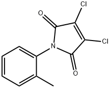 1H-Pyrrole-2,5-dione, 3,4-dichloro-1-(2-methylphenyl)- Structure