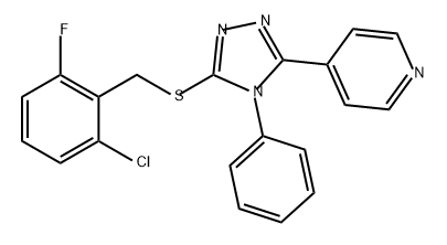 521281-98-1 4-(5-((2-氯-6-氟苄基)硫基)-4-苯基-4H-1,2,4-三唑-3-基)吡啶