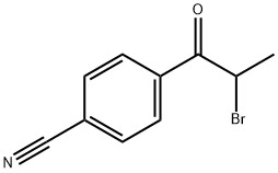 Benzonitrile, 4-(2-bromo-1-oxopropyl)- Structure