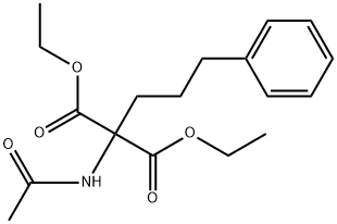 Propanedioic acid, 2-(acetylamino)-2-(3-phenylpropyl)-, 1,3-diethyl ester