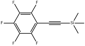 Benzene, 1,2,3,4,5-pentafluoro-6-[2-(trimethylsilyl)ethynyl]- Structure