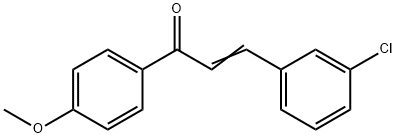 2-Propen-1-one, 3-(3-chlorophenyl)-1-(4-methoxyphenyl)- Struktur