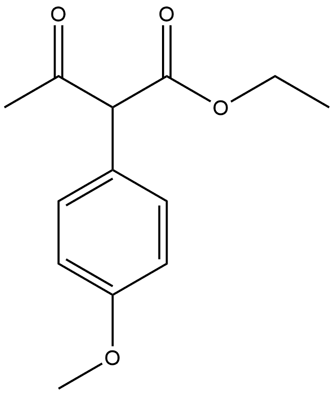 Benzeneacetic acid, α-acetyl-4-methoxy-, ethyl ester,5219-08-9,结构式