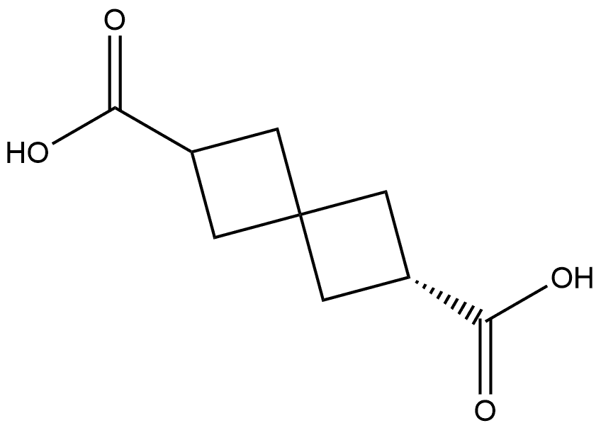 Spiro[3.3]heptane-2,6-dicarboxylic acid, (2R)- (9CI) 化学構造式