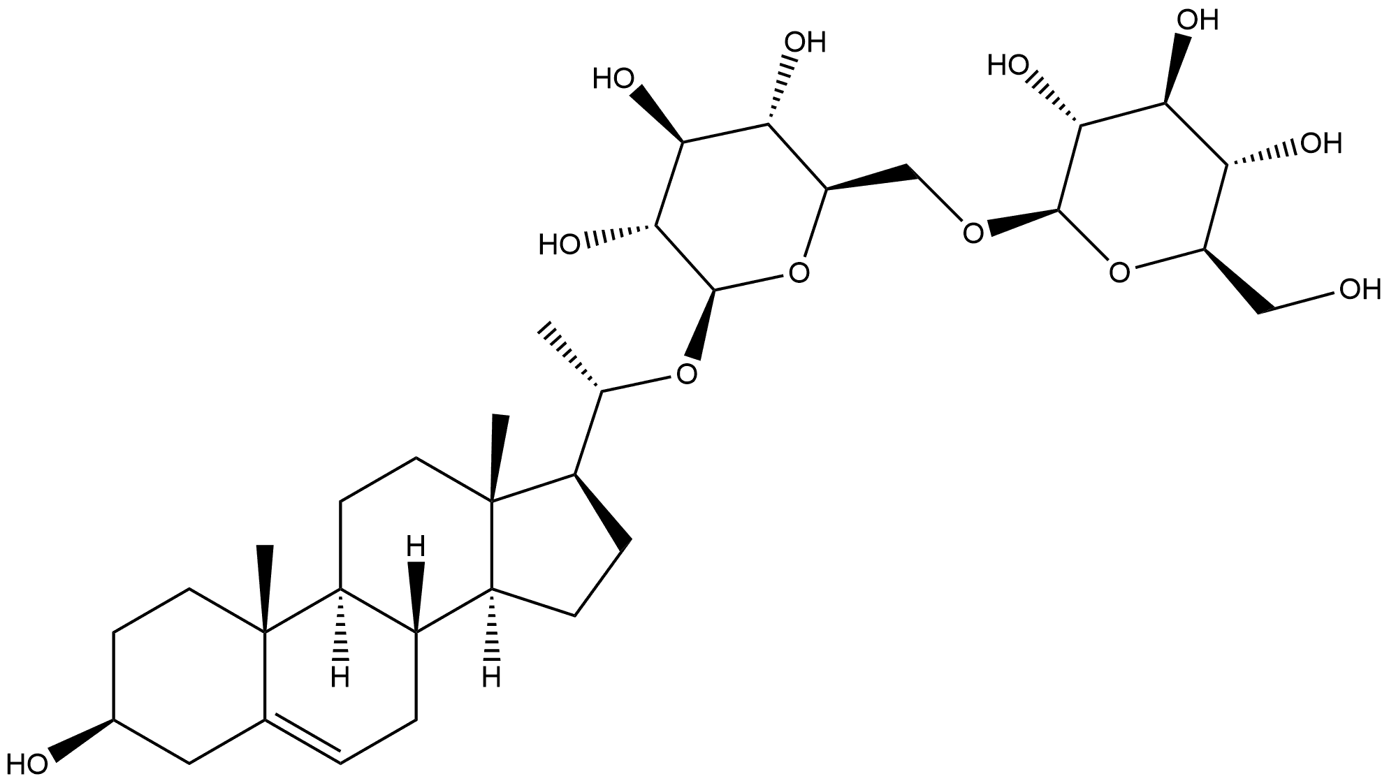 秦岭藤苷D,521970-06-9,结构式