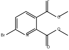 2,3-Pyridinedicarboxylic acid, 6-bromo-, 2,3-dimethyl ester Struktur