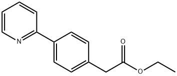 Benzeneacetic acid, 4-(2-pyridinyl)-, ethyl ester Struktur