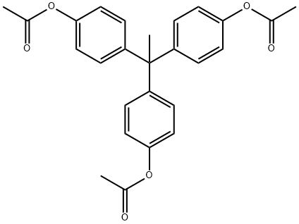 Phenol, 4,4',4''-ethylidynetris-, 1,1',1''-triacetate Structure