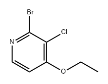 Pyridine, 2-bromo-3-chloro-4-ethoxy- 化学構造式