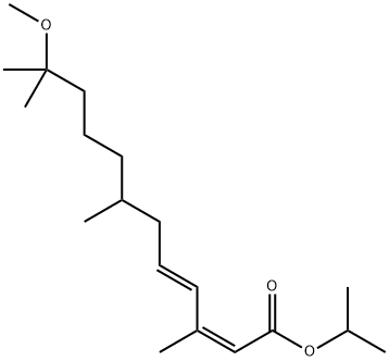 2,4-Dodecadienoic acid, 11-methoxy-3,7,11-trimethyl-, 1-methylethyl ester, (Z,E)- (9CI) Structure