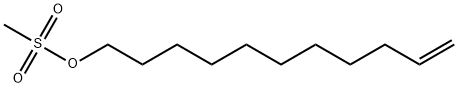 10-Undecen-1-ol, 1-methanesulfonate Struktur