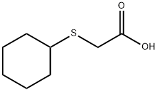 Acetic acid, 2-(cyclohexylthio)- Structure