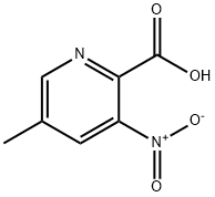 2-Pyridinecarboxylic acid, 5-methyl-3-nitro- Struktur