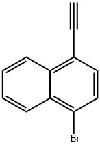 1-溴-4-乙炔基萘 结构式