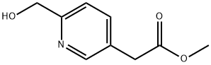 3-Pyridineacetic acid, 6-(hydroxymethyl)-, methyl ester Structure