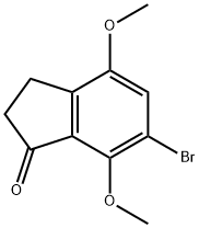 1H-Inden-1-one, 6-bromo-2,3-dihydro-4,7-dimethoxy-,52428-10-1,结构式