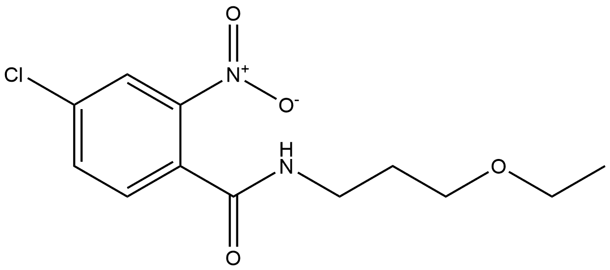 4-chloro-N-(3-ethoxypropyl)-2-nitrobenzamide,524676-87-7,结构式